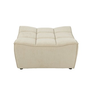 Pouf rectangulaire lounge en velours côtelé LORENZO - HELLIN