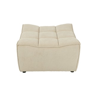 Pouf rectangulaire lounge en velours côtelé LORENZO - HELLIN