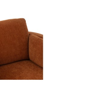 Fauteuil pivotant à 360° en velours texturé ANGEL - HELLIN