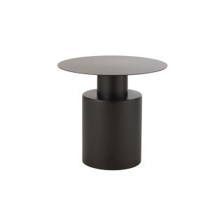 Table basse ronde design en métal noir D55 MONZA - HELLIN