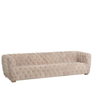 Canapé 3 places capitonné en daim MELROSE - HELLIN