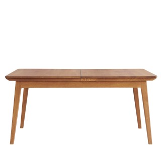 Table de salle à manger rectangulaire extensible / Chêne massif