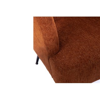 Fauteuil de salon en velours chiné ELVA - HELLIN