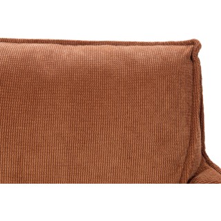 Fauteuil de salon en velours chenille BRIT - HELLIN