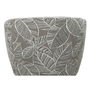 Fauteuil rétro en tissu jacquard motifs floraux DAGOBERT - HELLIN