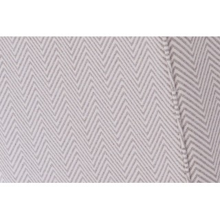 Fauteuil en tissu à chevrons ivoire et gris SINTRA - HELLIN