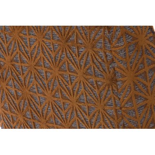 Fauteuil en tissu en relief marron SINTRA - HELLIN