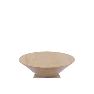 Bout de canapé rond en manguier naturel D38 PICCIO - HELLIN