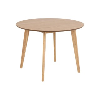 Table à manger ronde avec 4 chaises – Ensemble LETA bois | Hellin