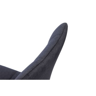 Chaises de salle à manger scandinaves en tissu ALISON - HELLIN