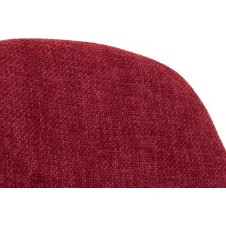 Lot de 2 chaises avec pieds en métal et assise en tissu ZELIE - HELLIN