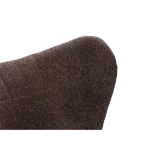 Fauteuil crapaud pieds métal et velours GASPARD - HELLIN