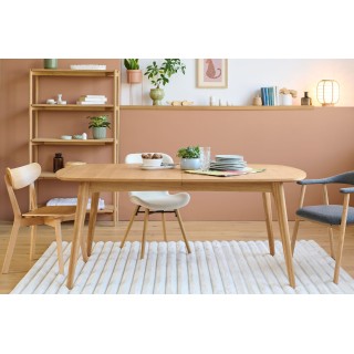 Table à manger ovale de style scandinave : 8 personnes | Hellin