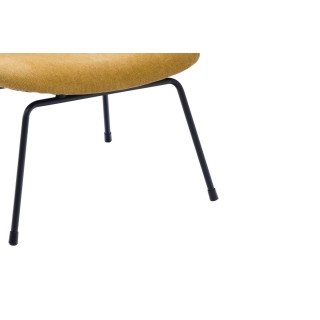 Fauteuil rétro en métal et tissu CASCAIS - HELLIN