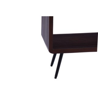 Bibliothèque 6 niches pieds métal en teck recyclé MILAN - HELLIN