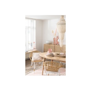 Table à manger ovale en manguier naturel 10 places L200 CAMILA - HELLIN