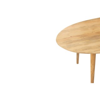 Table à manger ovale en manguier naturel 10 places L200 CAMILA - HELLIN