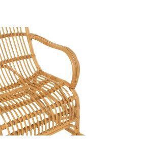 Rocking chair en rotin naturel WIDY - HELLIN