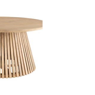 Table basse ronde en bois de manguier VALERIE - HELLIN