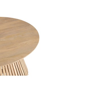 Table basse ronde en bois de manguier VALERIE - HELLIN