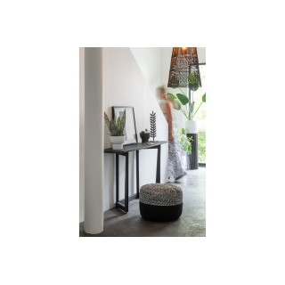 Pouf rond intérieur extérieur D50 chiné/uni PAROS - HELLIN