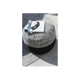 Pouf rond intérieur extérieur D50 chiné/uni PAROS - HELLIN