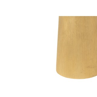 Bout de canapé rond en aluminium doré ROSSI - HELLIN