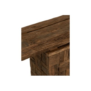 Console en bois foncé recyclé L150 ICA - HELLIN