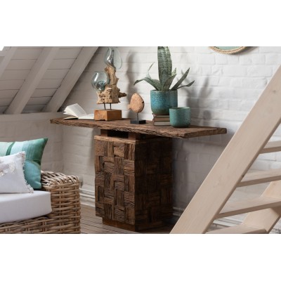 Console en bois foncé recyclé L150 ICA - HELLIN