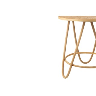 Table basse ronde en rotin naturel D60 TARO - HELLIN