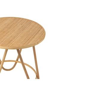 Table basse ronde en rotin naturel D60 TARO - HELLIN
