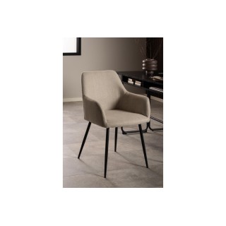 Chaises tissu avec accoudoirs – Lot de 2 YSA | Hellin