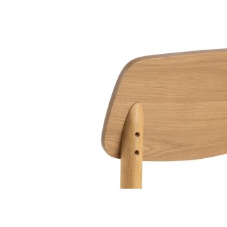 Chaises de salle à manger en bois naturel (lot de 2) IZIA - HELLIN