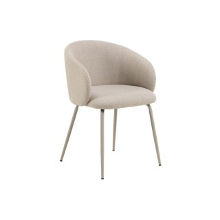 Chaises de salle à manger en tissu beige (lot de 2) BLAIR - HELLIN