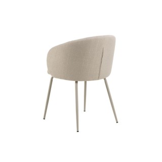 Chaises de salle à manger en tissu beige (lot de 2) BLAIR - HELLIN