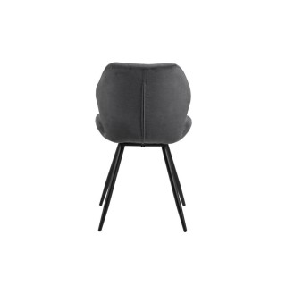 Chaises de salle à manger en tissu (lot de 2) PETRA - HELLIN