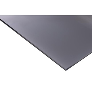 Table basse ronde en verre et métal noir - BENNY