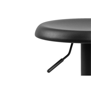 Tabourets de bar réglables et pivotants noirs (lot de 2) MARCUS - HELLIN