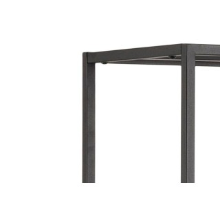 Bibliothèque scandinave en métal noir 6 tablettes HARLOW - HELLIN