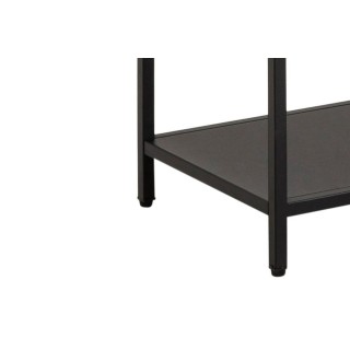 Bibliothèque scandinave en métal noir 6 tablettes HARLOW - HELLIN