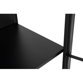 Vitrine scandinave en métal noir 2 portes vitrées HARLOW - HELLIN