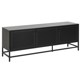 Buffet bas scandinave en métal noir 3 portes L160 HARLOW - HELLIN