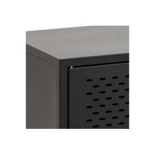 Buffet bas scandinave en métal noir 3 portes L160 HARLOW - HELLIN