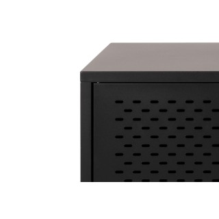 Buffet bas scandinave en métal noir 3 portes L125 HARLOW - HELLIN