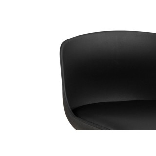 Tabourets de bar en métal et simili (lot de 2) LILIAN - HELLIN