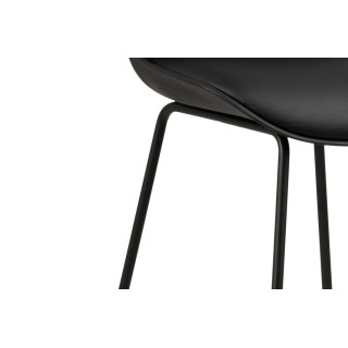 Tabourets de bar en métal et simili (lot de 2) LILIAN - HELLIN