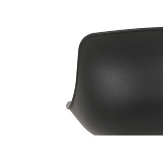 Tabourets de bar bas en métal et simili (lot de 2) LILIAN - HELLIN