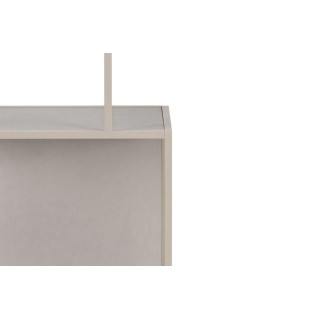 Bibliothèque scandinave en métal grège 5 tablettes BARRY - HELLIN