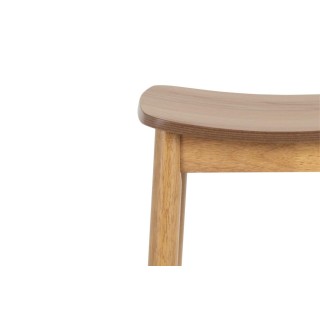 Tabourets de bar en bois naturel (lot de 2) IZIA - HELLIN