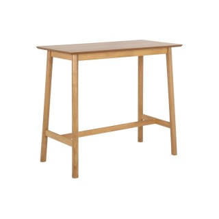 Table de bar en bois naturel 4 places L120 IZIA - HELLIN